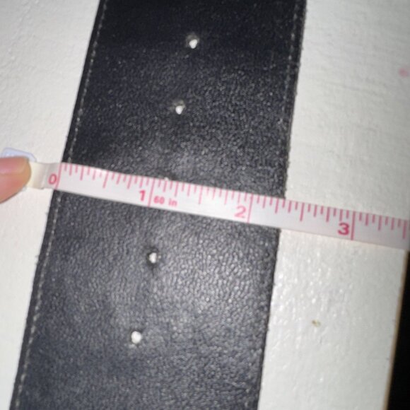 Maprel Women's Piel Leather Silver snakeskin Waist Belt Mexico M2285 Size28/30 - Picture 6 of 12